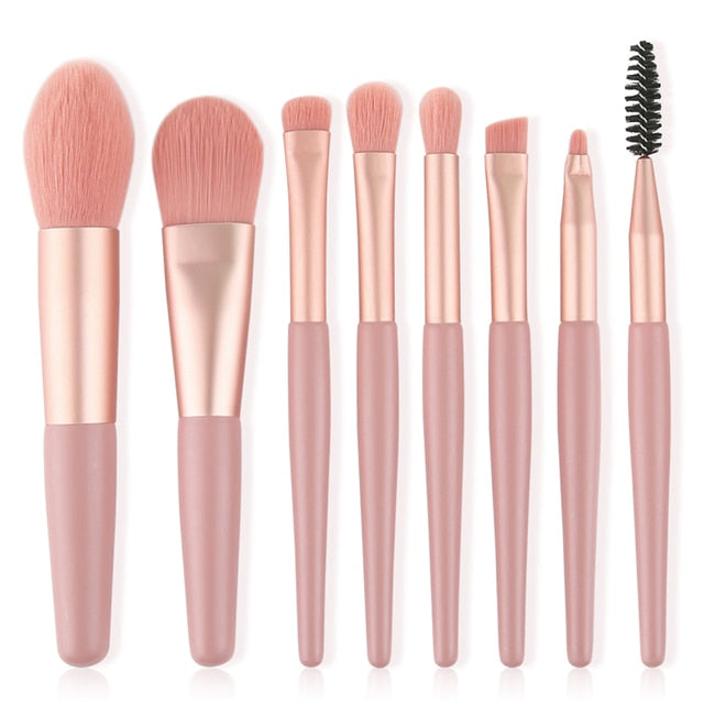 Professional Makeup Brushes Set - 8 Pieces - Megalithix