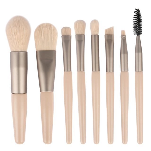 Professional Makeup Brushes Set - 8 Pieces - Megalithix