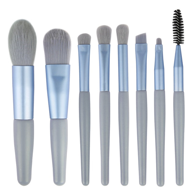 Professional Makeup Brushes Set - 8 Pieces - Megalithix